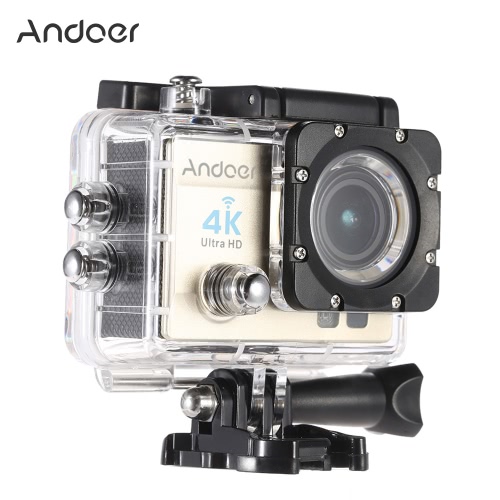 Andoer Q3H 170 ° Gran Angular 4K Ultra HD 25FPS 1080P 60FPS Cámara de acción Wifi