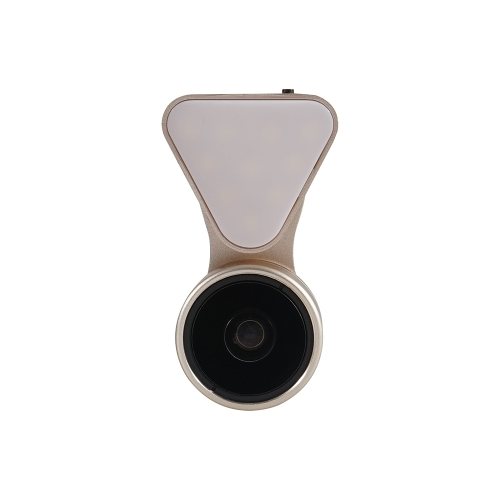 

Fashionable Selfie Light Mini Exquisite Beauty Selfie Led Light with Lens Universal 3 in 1 Portable Phone Camera Lens Kit 0.36 X W
