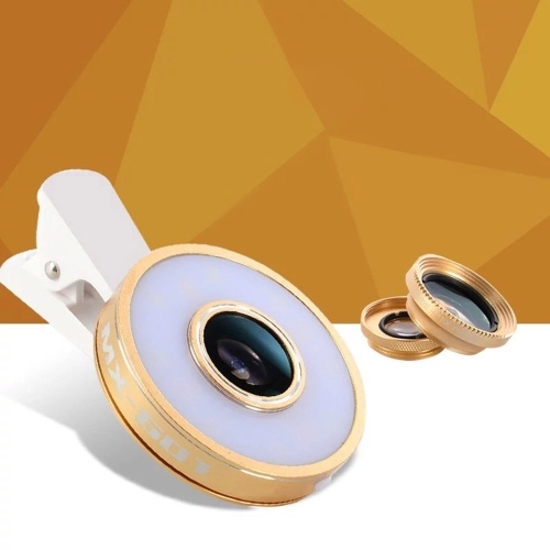 

Wide-angle Fish-eye Lens Universal Selfie Phone Lamp
