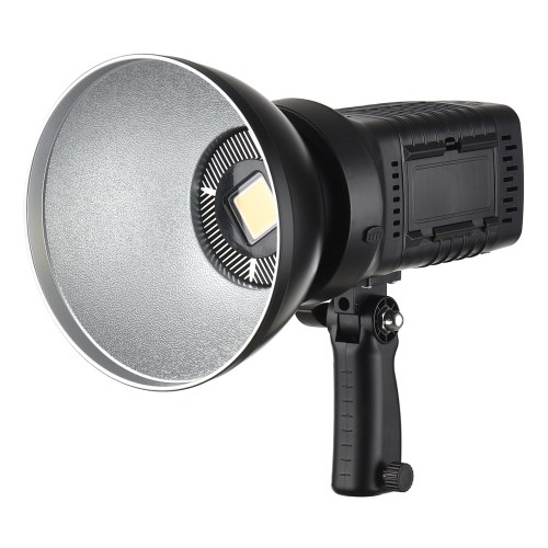 

150W COB Studio Light LED Video Light Photography Light 5500K Color Temperature CRI 96 Dimmable Brightness 0%-100% with Color Filters Remote Control NP-F Series Battery AC Adapter Power Supply for Live Stream Studio Photography Outdoor Photography Portrai