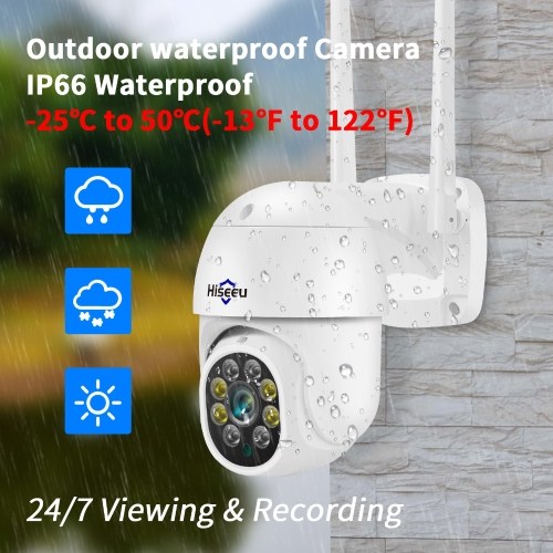 Hiseeu WHD305 5MP Wireless Monitor Camera Wall Mount Smart WiFi Camera 
