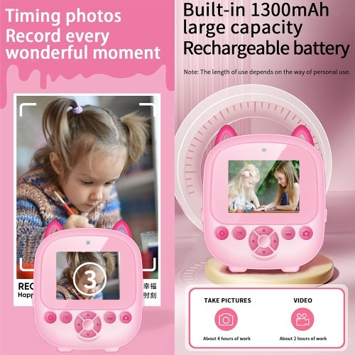 S5 1080P Kids Instant Print Camera Digital Camera for Kids Digital Video Camera 