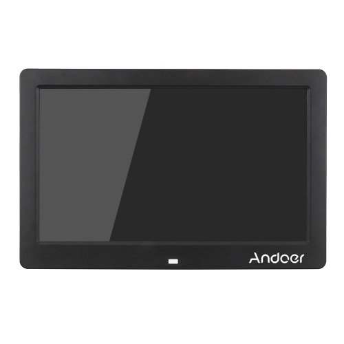 Andoer 10.1 "LCD Digital Photo Picture Frame Reloj de alarma MP3 MP4 Movie Player 1024 * 600 HD con control remoto