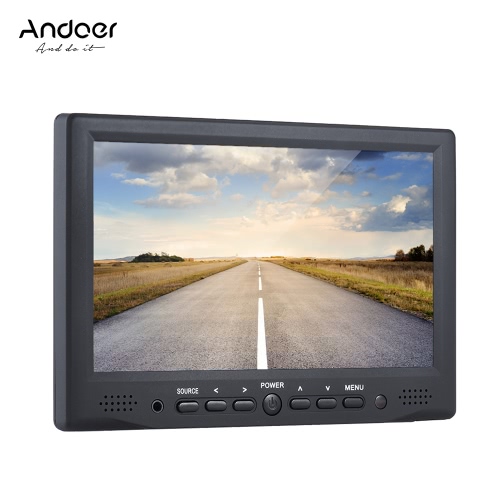 

Andoer AD-701 7 "Профессиональный цифровой полевой монитор 800 * 480 HD LCD дисплей 400cd / ㎡ Мультимедийный интерфейс высокой чет