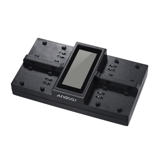 

Andoer EN-EL15 NP-FW50 NPFW50 4-Channel Digital Camera Battery Charger w/ LCD Display for Nikon D500 D610 D7100 D750 D800 D7200 for Sony α7 α7R α7sII α7II α6500 A6300