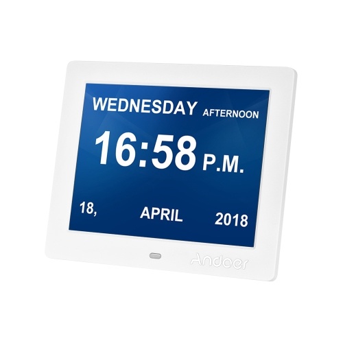 Andoer 8 Inch Digital Alarm & Photo Frame