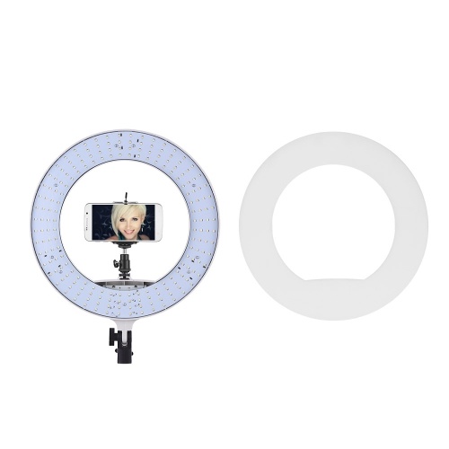 

LED Ring Light 192 Pieces LEDs Anchor Live Light 3200K to 5500K Цветовая температура 38W Power Ring Видеолампа для фотокамеры для мобильного телефона Видеосъемка Pink