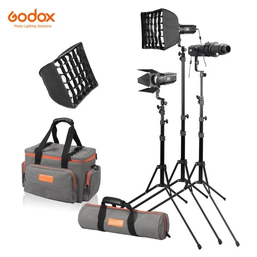 

Godox S30-D 90W Светодиодный прожектор с регулируемой фокусировкой 5600K CRI 96+ Непрерывный светодиодный светильник