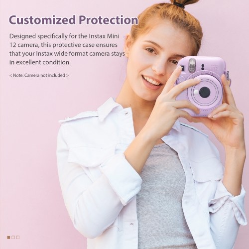 Instant Camera Accessories Bundle Kit Replacement for Fujifilm instax mini 12 with Camera Bag/Camera Strap/Photo Album/Photo Clips/Photo Frame/Stickers/Pen and More 