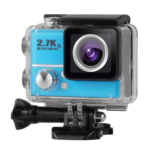 2,0-Zoll-LCD 2,7 K 30FPS Ultra-HD 1080P 60 FPS 14MP Wifi Cam Action Camera Unterstützung für HD AV-Out FPV 170° Weitwinkelobjektiv mit Tauchen 45 Meter