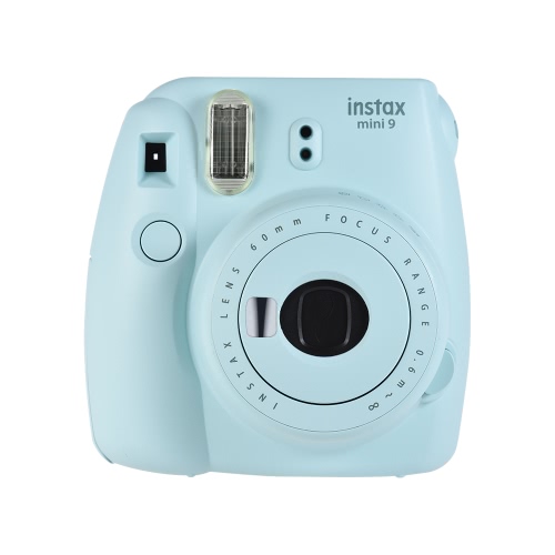 Fujifilm Instax Mini 9 Instant Camera Film Cam with Selfie Mirror, Smokey White