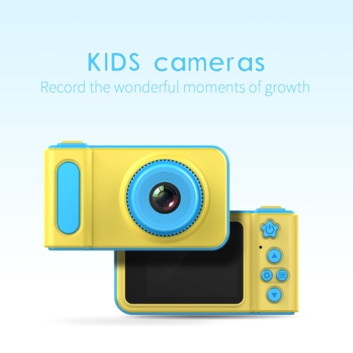 

Mini Lovely Kids Digital Video Camera 2.0 Inch Display Built-in Lithium Battery with Cartoon Stickers Birthday Festival Gift Commencement Day Present for Children Boys Girls