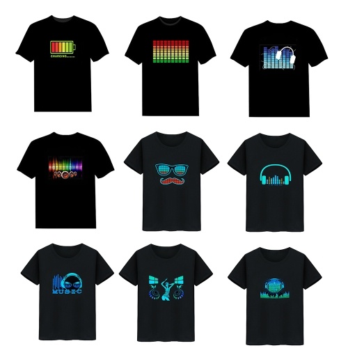 

LED T-shirt Voice-activated Flash