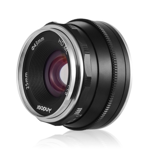 

Andoer 25mm F1.8 Manual Focus Lens Large Aperture