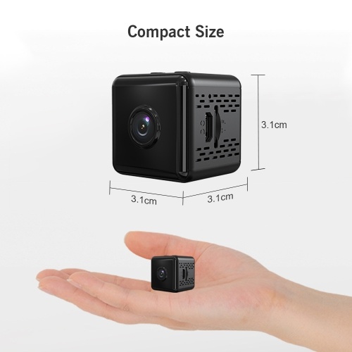 

1080P High-Definition Mini Portable Camera Smart WiFi Wireless Security Camera Night Vision Motion Detection with APP Function Magnetic Design Base Bracket for Home Security Outdoor Exercising Kids Monitoring Pets Monitoring Shop Watching