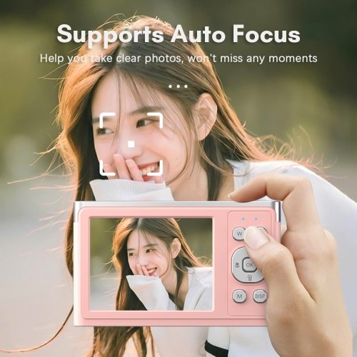 Andoer Compact 4K Digital Camera Video Camcorder 50MP 2.88Inch IPS Screen Auto Focus Camera 