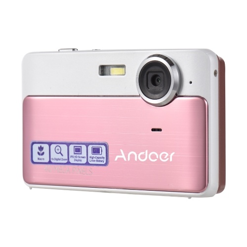 Andoer 4K Compact Digital Camera Video Camcorder 48MP 2.4 Inch IPS Screen 