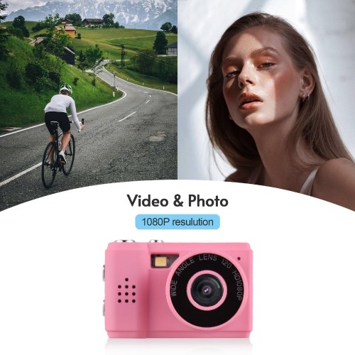 Mini Digital Video Camera 1080P Camcorder Built-in Battery with LCD Screen Flash for Photo Video 
