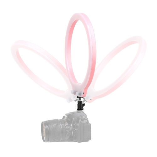 

ZOMEI ZM128 Портативная камера Photo Studio Phone Video 128 LED Ring Light 3200K-5600K Двухцветная Dimmable Beautify Lamp с зеркальным и телефонным зажимом для iPhone X / 8/7 Plus для Canon Nikon Sony DSLR