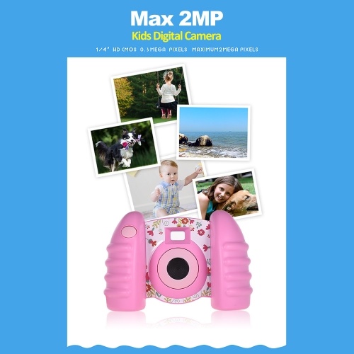 

Kids Digital Camera 2MP Photo HD Video Sport Camcorder DV with 1.44 Inch TFT Screen 0.3MP CMOS Sensor for Boy Girl Kids Birthday Holiday Toy Gift Pink