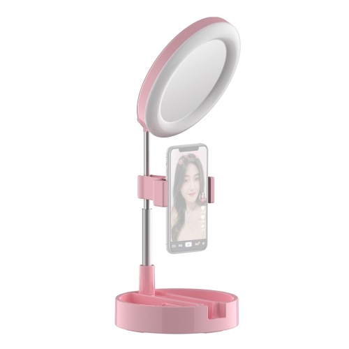

Portable LED Ring Light Foldable Desk Circle Lamp Fill Light