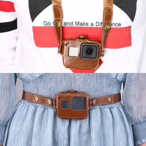 

Protective Case for GoPro Hero 6/5 Action Camera PU Leather Shell Cover Bag