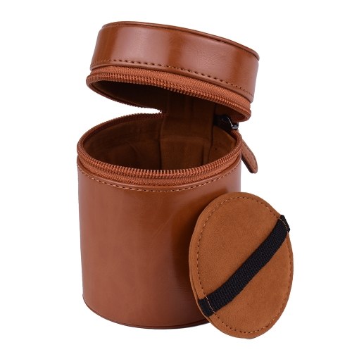 

PU Leather Pouch Protective Lens Case Bag Cover Inner Size 95*65mm for Canon Nikon Sony Fuji Pentax Panasonic DSLR Universal Camera Lens Small