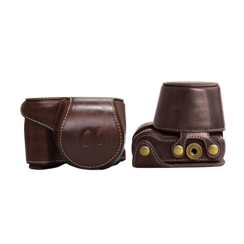 

Portable Camera Bag Case Holder PU Leather with Shoulder Strap