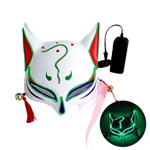 

10 Color Fox Half Face Mask Neon Lights