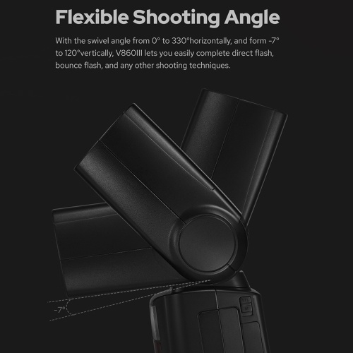 Godox V860III-S Wireless TTL Speedlite Transmitter/ Receiver Camera Flash Light Manual/Auto Flash GN60 1/8000s HSS Built-in 2.4G Wireless X System with Rechargeable Li-ion Battery Modeling Light Replacement for Sony Cameras 