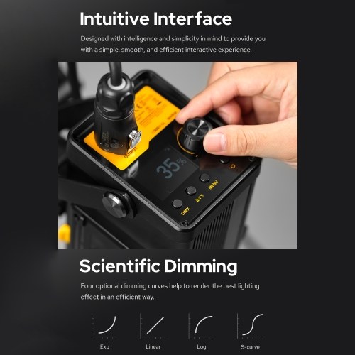 Godox M300D 330W Professional Photography LED Video Light Studio Fill Light 5600K Adjustable Brightness CRI ≥96 TLCI ≥97 Bowens Mount for Indoor Outdoor Photography Portrait Video Recording