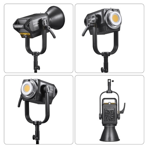 Godox M300D 330W Professional Photography LED Video Light Studio Fill Light 5600K Adjustable Brightness CRI ≥96 TLCI ≥97 Bowens Mount for Indoor Outdoor Photography Portrait Video Recording