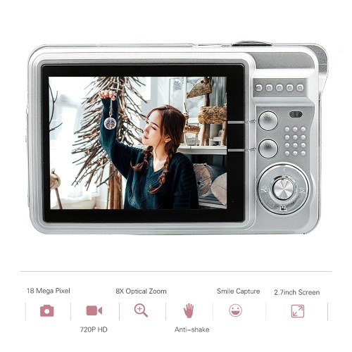 Portable 720P Digital Camera Video Camcorder 2.7 Inch Large TFT Screen with Carry Bag 