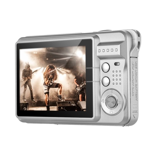 Portable 1080P Digital Camera Video Camcorder 48MP Anti-shake 8X Zoom 2.7 Inch LCD Screen Face Detact Smile Capture Built-in Lithium Battery with Carry Bag Wrist Strap for Kids Teens 