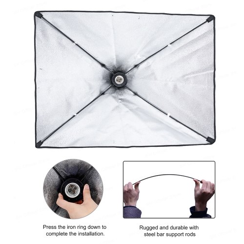 Andoer Studio Photography Light Kit Softbox Lighting Set