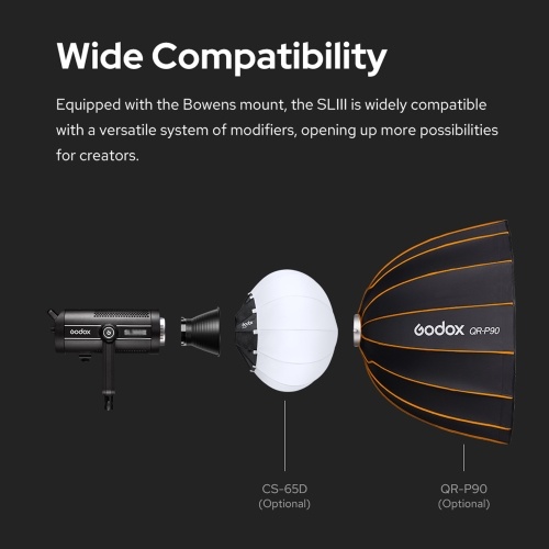 

Godox SL150IIIBi Studio LED Video Light 160W High Power Photography Light