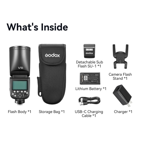 GODOX V1 PRO N 2.4G Wireless Camera Flash Compatible with Nikon Cameras 