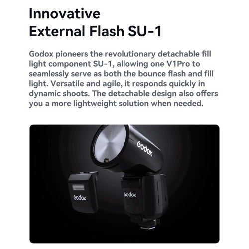 GODOX V1 PRO N 2.4G Wireless Camera Flash Compatible with Nikon Cameras 