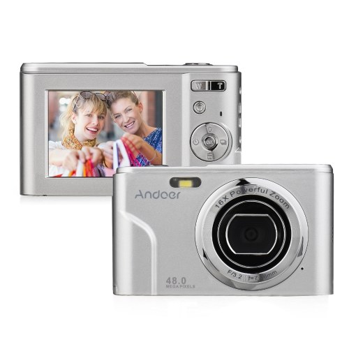 Andoer Portable Digital Camera 48MP 1080P 2.4inch IPS Screen