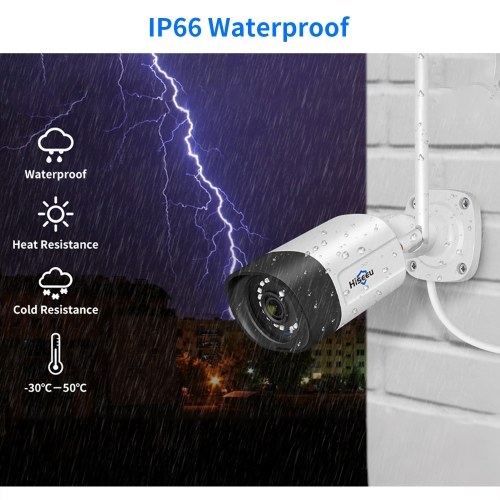 Hiseeu TZ-HB315 5MP Wireless Monitor Camera Wall Mount Smart WiFi Camera 