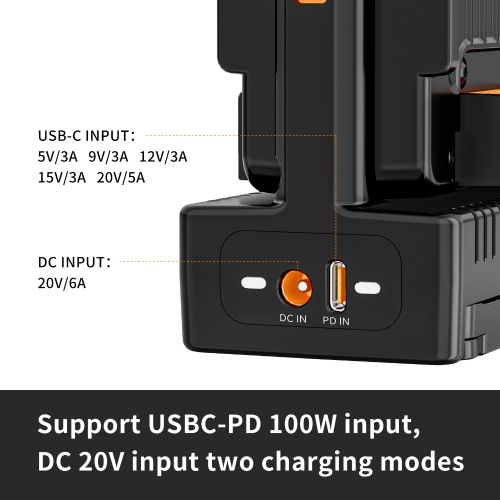 ZGCINE VM-C2 Kit Dual-Channel V-Mount Battery Charger V Lock Battery Charger 