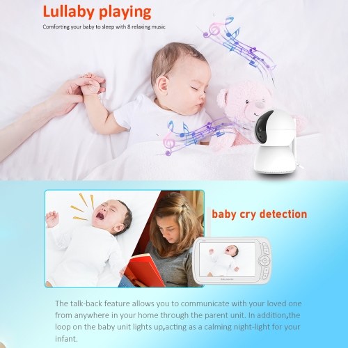 5inch LCD Screen Wireless Baby Monitor Video Monitor for Baby Camera Monitor 