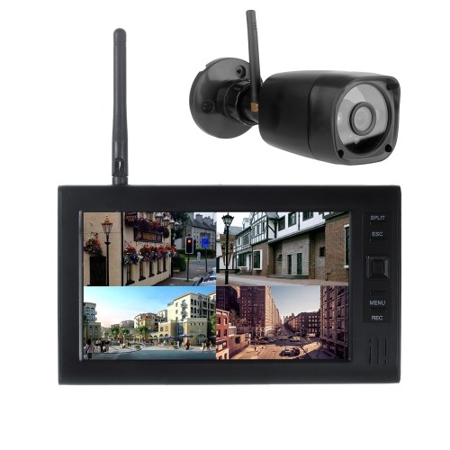 602D11 Wireless Security Camera DVR System with 720P Camera and 7inch LCD Monitor 