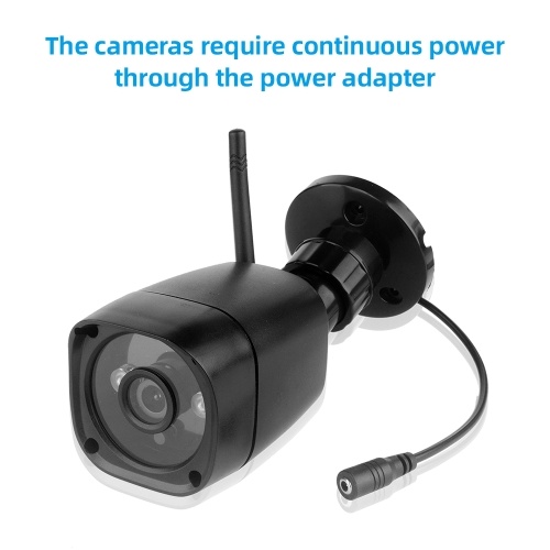 602D11 Wireless Security Camera DVR System with 720P Camera and 7inch LCD Monitor 