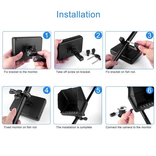 YS-519C 1080P Underwater Fishing Camera Portable Video Fish Finder with 5 Inch IPS Monitor