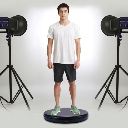 45CM/17.7in Motorized Rotating Display Stand Display Base with Remote Control 