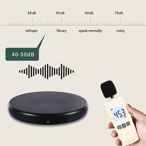 45CM/17.7in Motorized Rotating Display Stand Display Base with Remote Control 