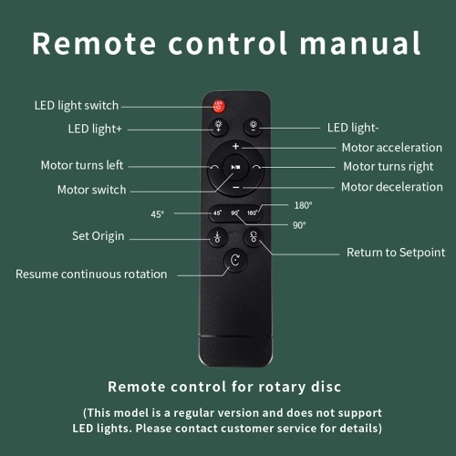45CM/17.7in Motorized Rotating Display Stand Display Base with Remote Control 