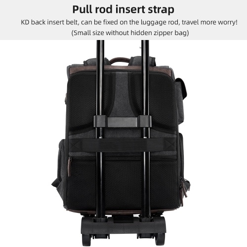 Cwatcun D128 Camera Bag Camera Backpack Photography Backpack Large Capacity Camera Case with Tripod Holder 14 Inch Laptop Compartment for Women Men Photographers - Small Size 