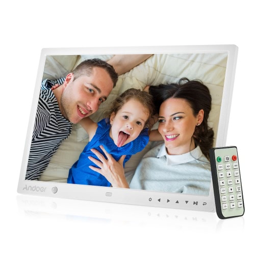 Andoer 15 pulgadas de pantalla grande LED Digital Photo Desktop